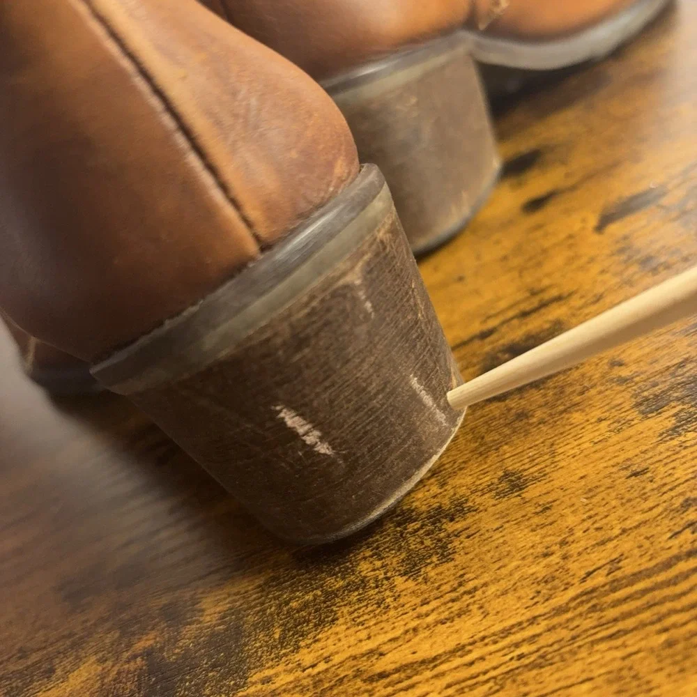 Pikolinos Leather Ankle Boots Womens 9-9.5‎ Brandy Handstitch Trim